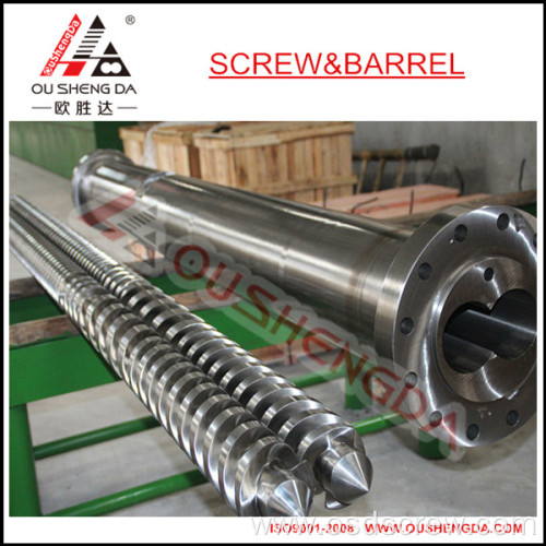 parallel twin screw barrel for PVC granules pelletizing masterbatch pipe